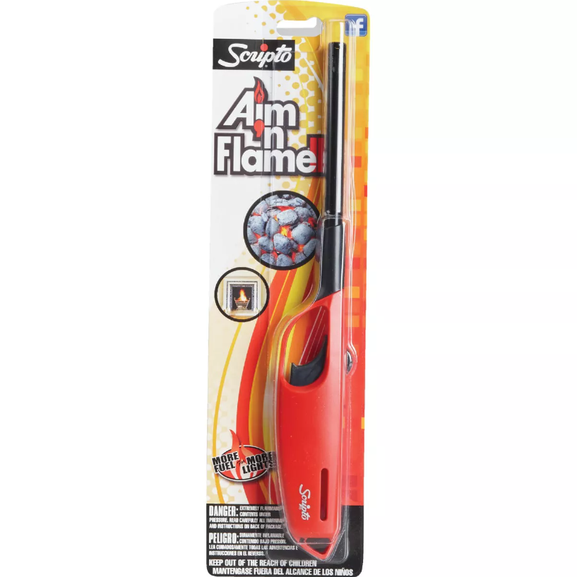 Scripto Aim 'n Flame MAX Nonrefillable Straight Stem Butane Lighter