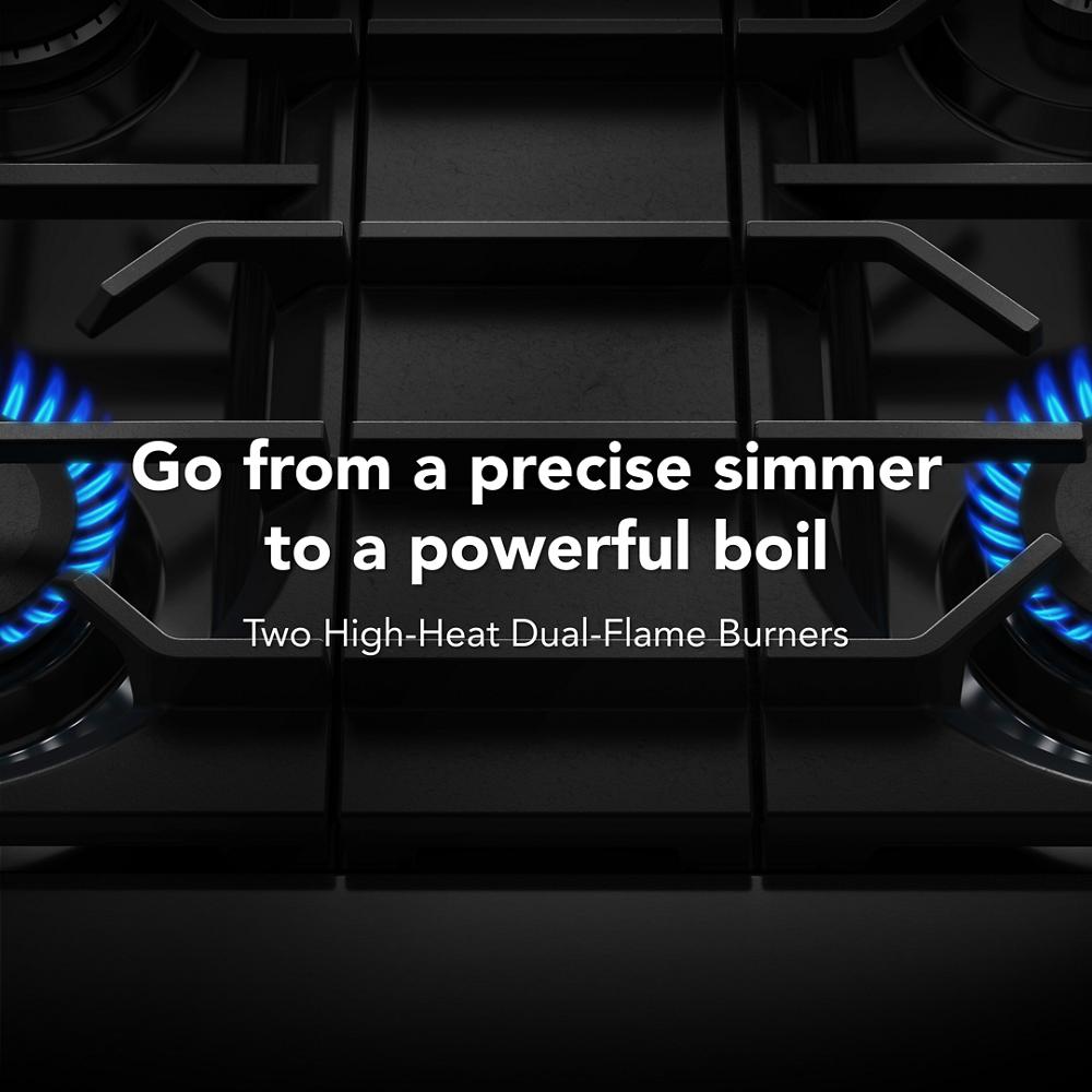 KitchenAid® 30-Inch 4 Burner Commercial-Style Gas Range with No Preheat Air Fry Mode