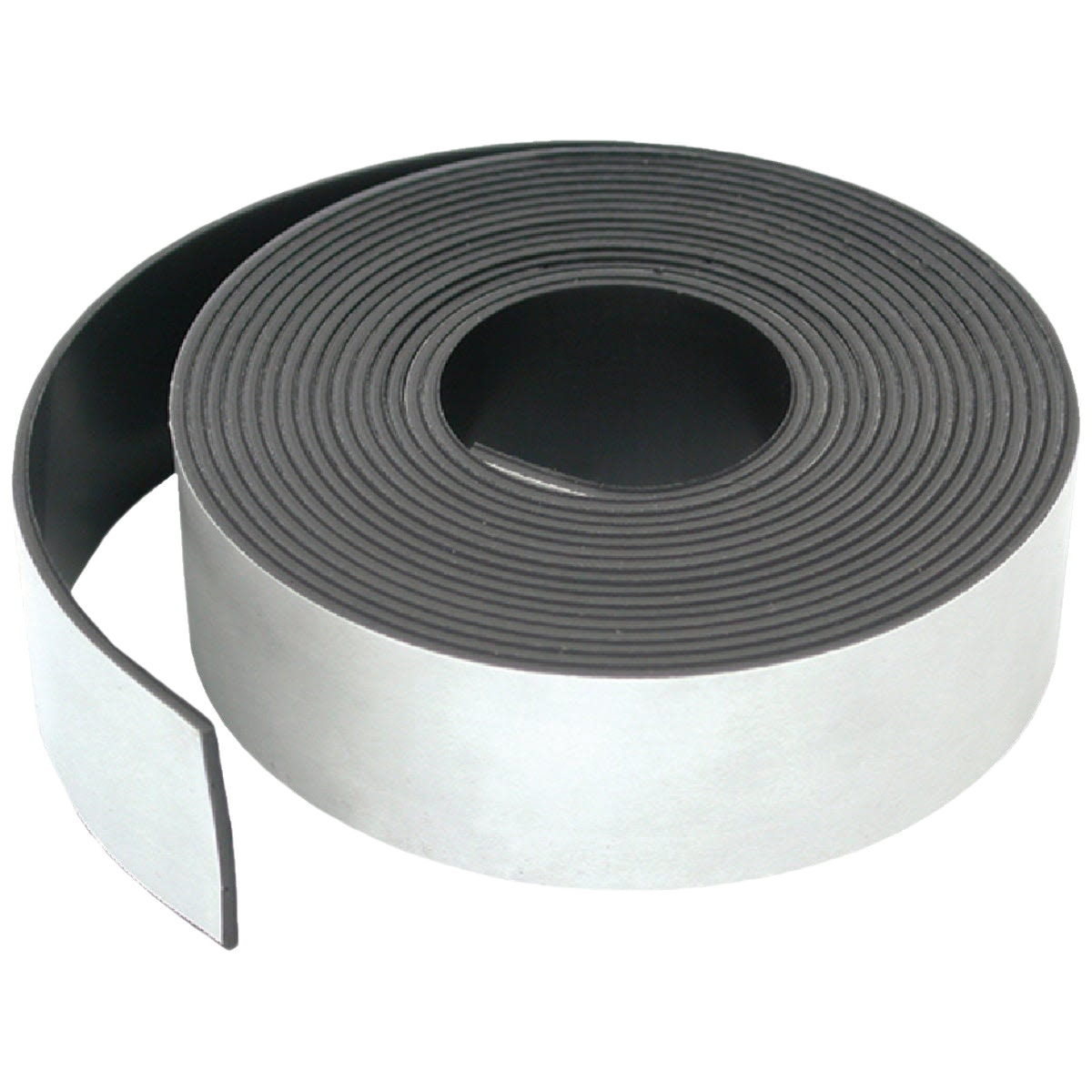 Flexible adhesive-backed magnetic tape roll for holding metal items in hardware and home improvement collections under $50