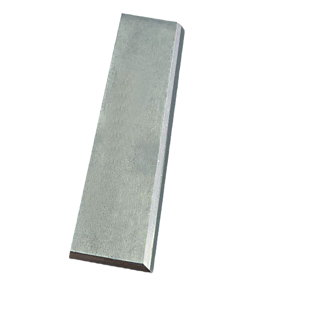 Carbide tipped jointer and planer knife with hardened steel body for woodworking tool accessories and home improvement projects