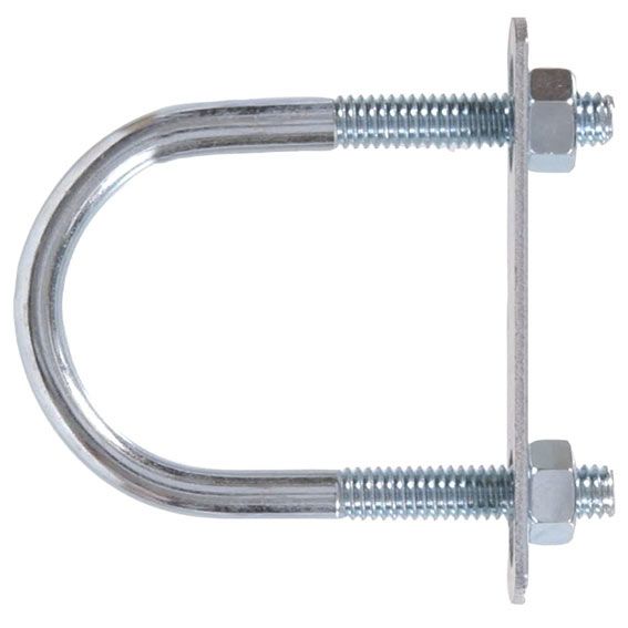 Hillman zinc-plated U-bolt with hex nuts for secure fastening in hardware and fasteners under $50 collection