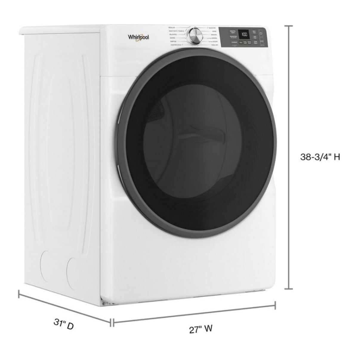 7.4 cu. ft. Smart Front Load ENERGY STAR® Gas Dryer with Wrinkle Shield™ Option