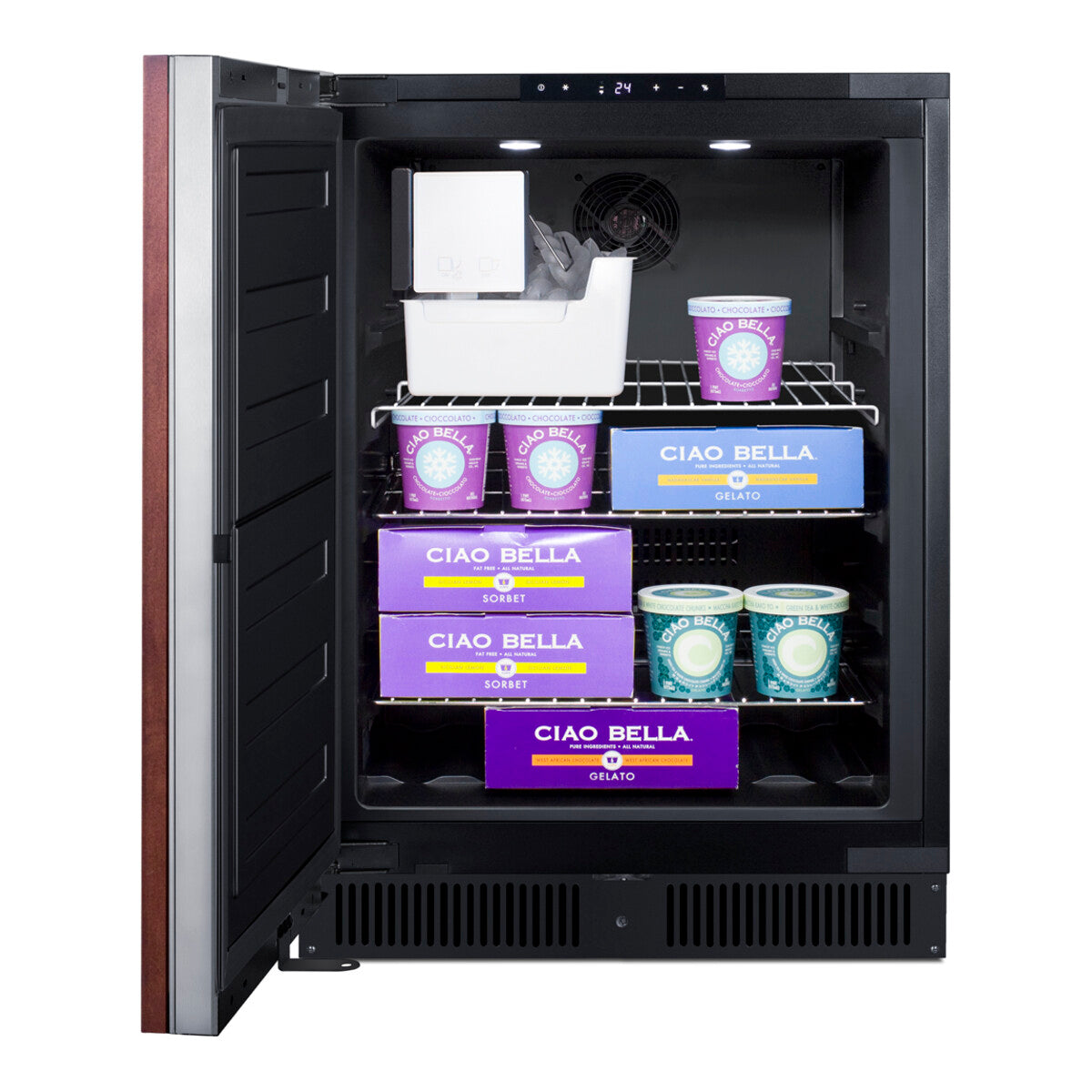 24" Wide Built-In All-Freezer With Icemaker (Panel Not Included)