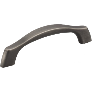 Brushed pewter cabinet pull with 96mm center-to-center spacing from hardware and furniture accessories under $50 collections