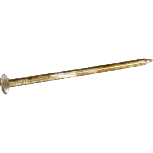 Single vinyl-coated anchor wire sinker nail with pointed tip for tools and home improvement projects