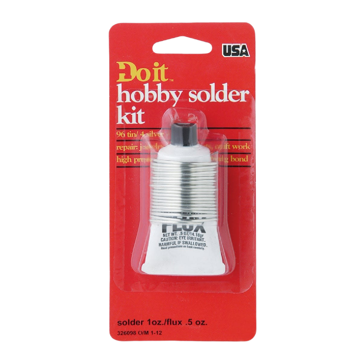 Lead-free silver solder kit with flux in compact tube for precise repair and hobby use in tools and home improvement projects