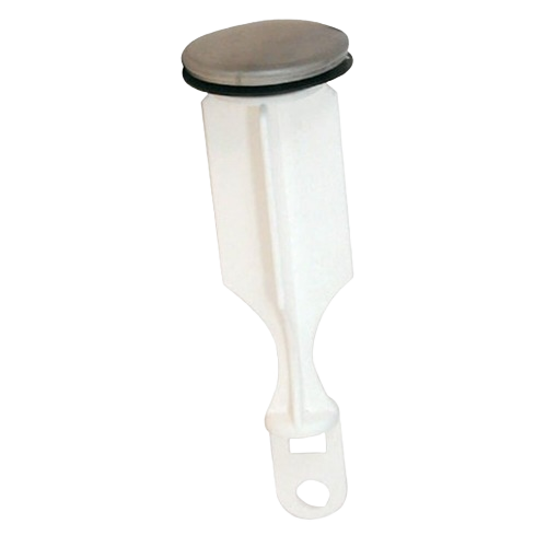 Universal pop-up bathroom stopper with brushed nickel finish for sink repair and plumbing parts under $50 collection