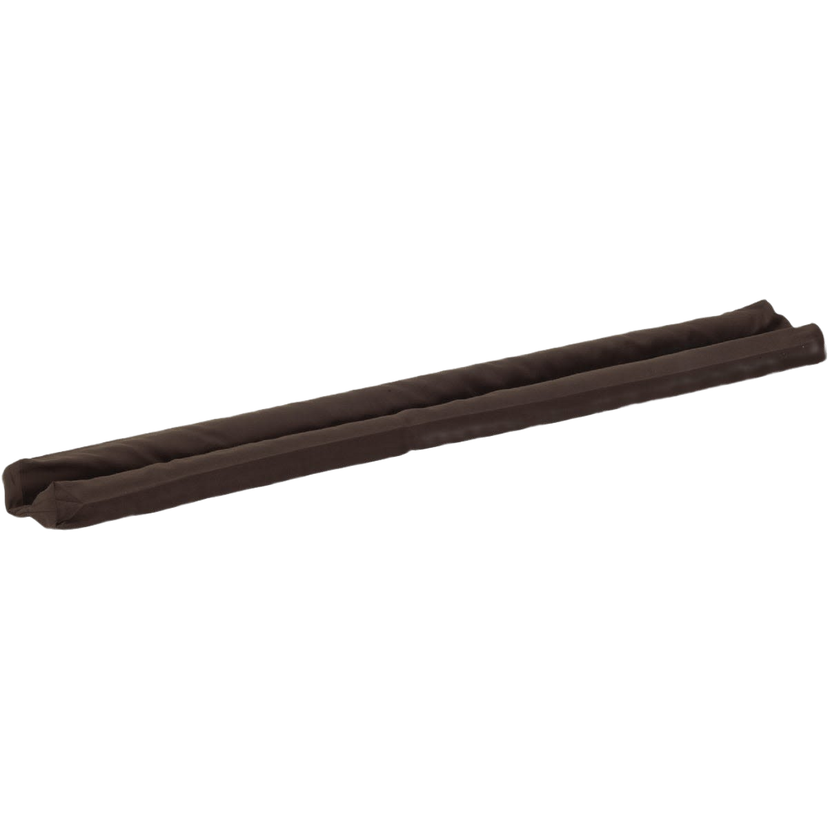 Brown fabric draft stopper designed for insulating doors or windows, ideal for home improvement and hardware under $50.