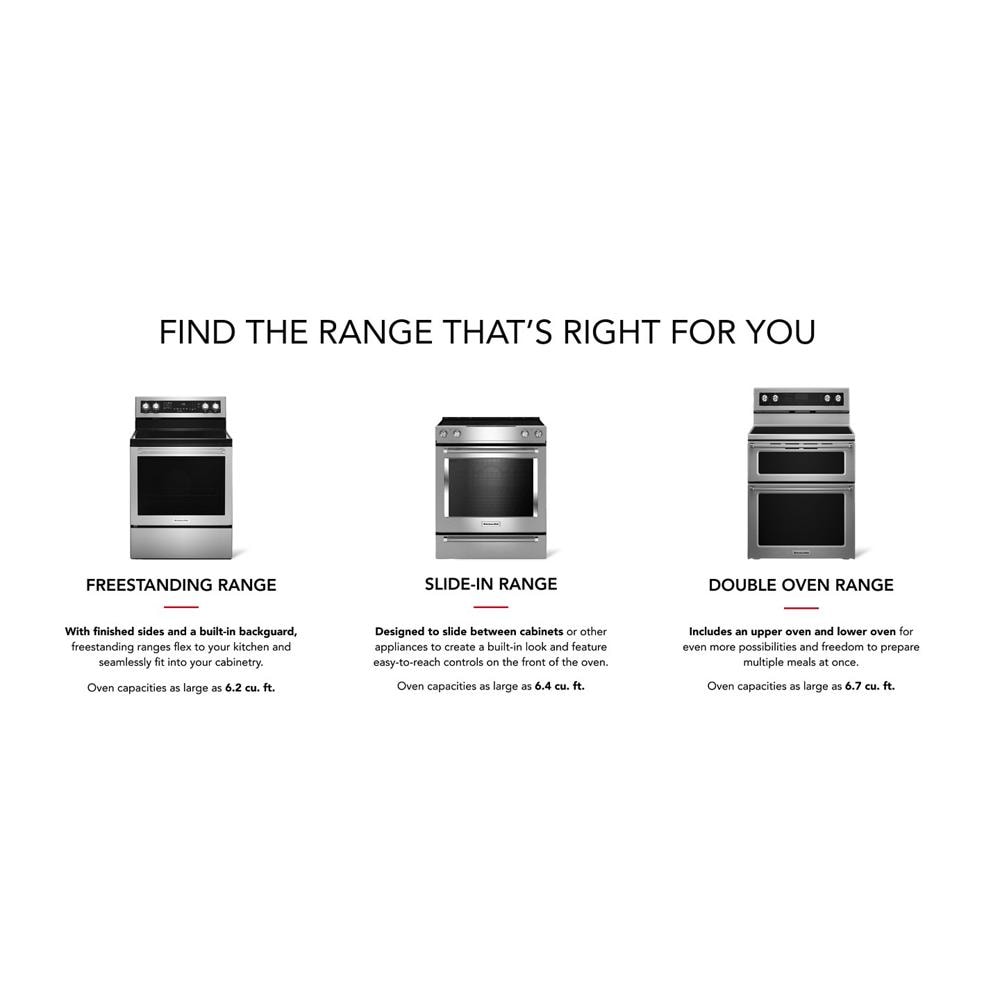 30-Inch 5 Burner Electric Double Oven Convection Range