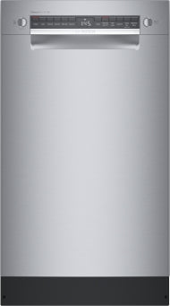 17 3/4-inch built-in dishwasher with stainless steel anti-fingerprint finish and digital control panel from Bosch Appliances collection