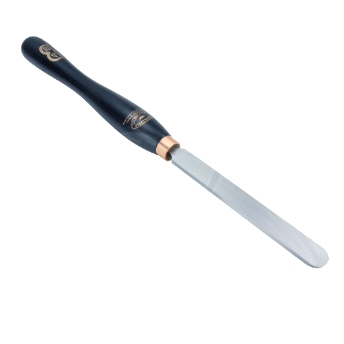 Woodworking scraper with curved metal blade and ergonomic black handle for detailed smoothing under $100 tools collection