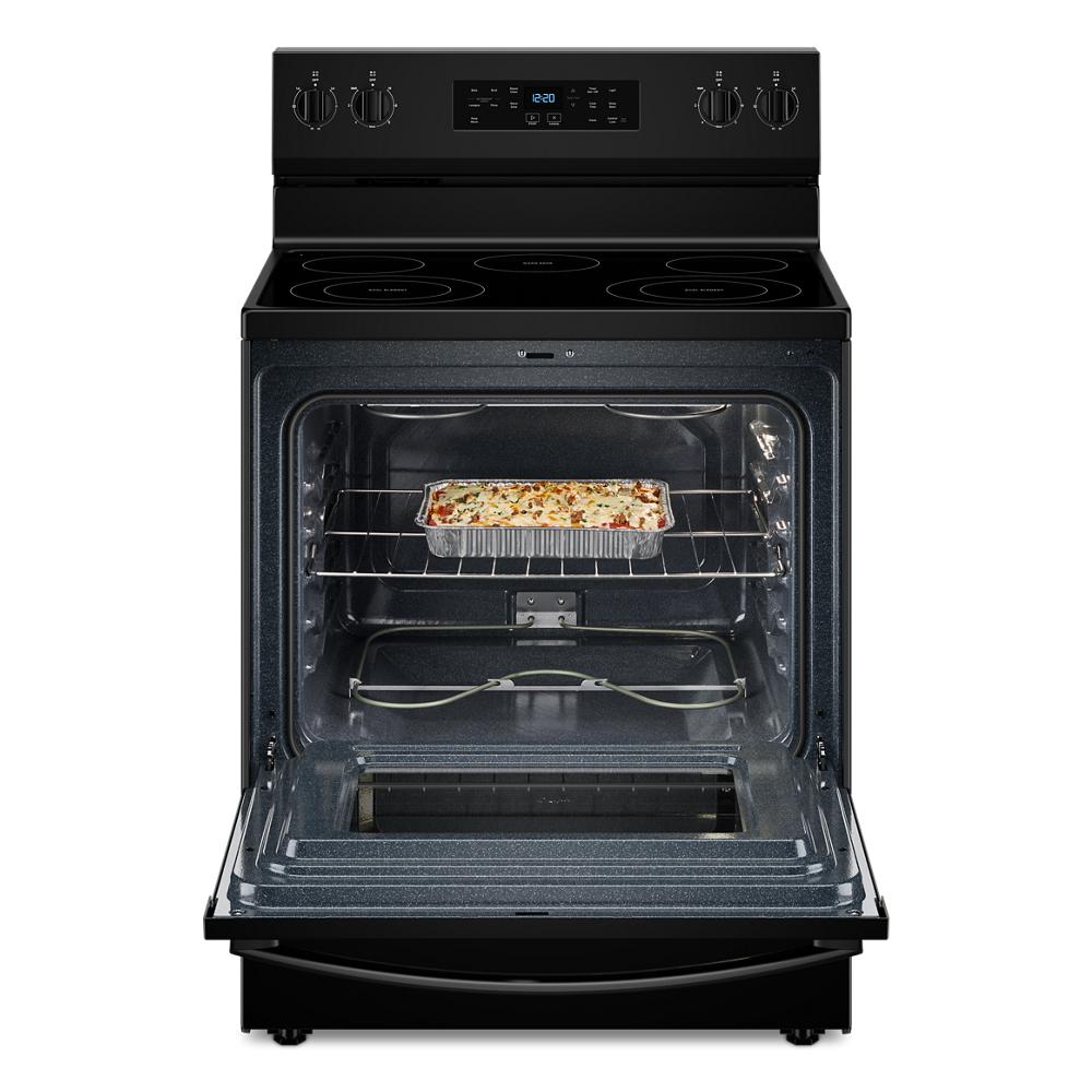 30-inch Electric Range with No Preheat Mode and Steam Clean