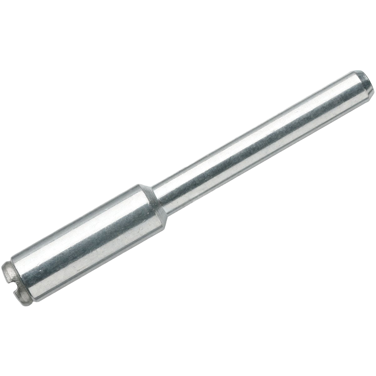 Metal rotary tool mandrel with 1/8" shank for use with cutting, sanding, and polishing discs in tool accessories collections