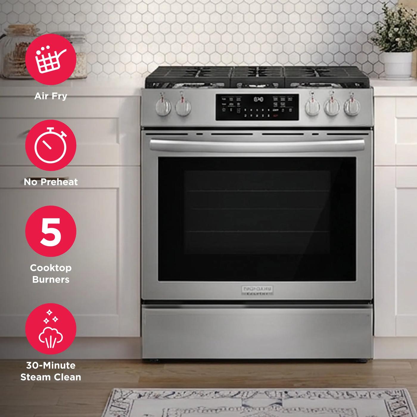 30" Front Control Gas Range