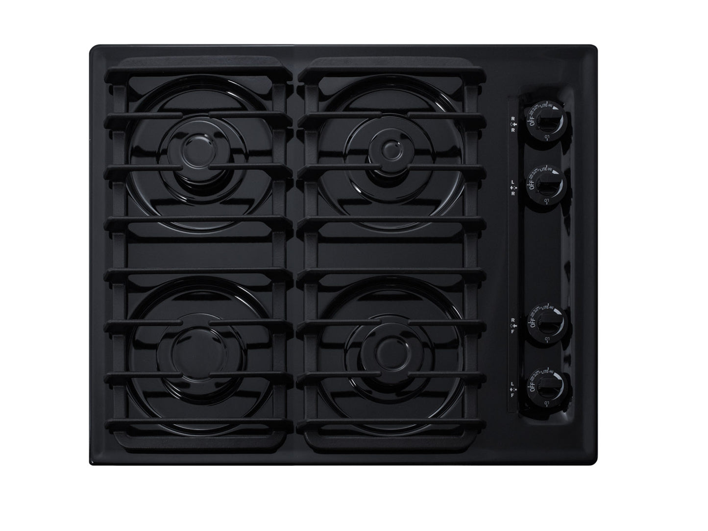 24" Wide 4-Burner Gas Cooktop