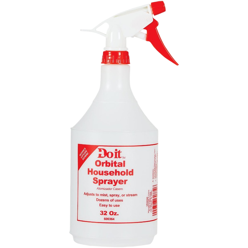 White and red orbital spray bottle designed for versatile cleaning use in household and cleaning supplies under $50 collections
