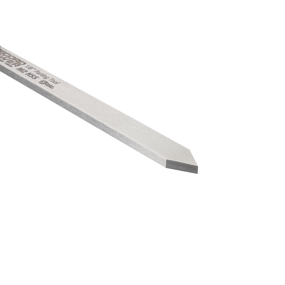 High-speed steel parting tool blade with angled cutting tip for woodworking tools and home improvement under $100 collection