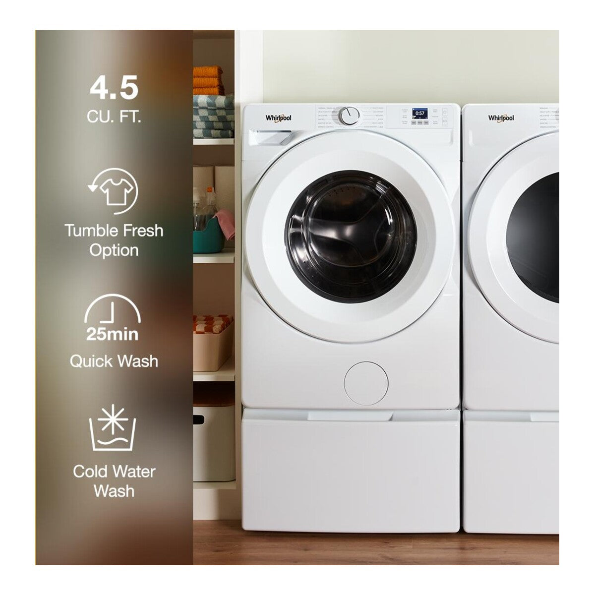 4.5 cu. ft. Front Load ENERGY STAR® Washer with Tumble Fresh Option