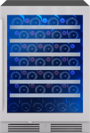 Presrv Wine Cooler, 24in UC, SS+Gls, Rvs Door, 1Z