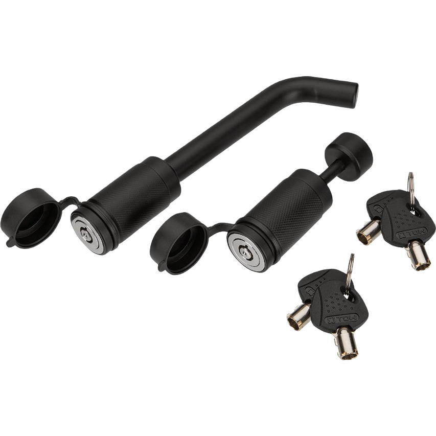 Matte black bent pin barrel lock and coupler lock with keyed cylinders for parts and lubricants under $50 collection