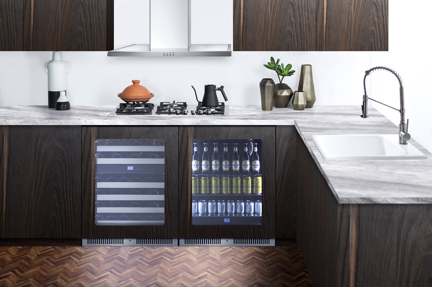 24" Wide Built-In Beverage Center (Panel Not Included)