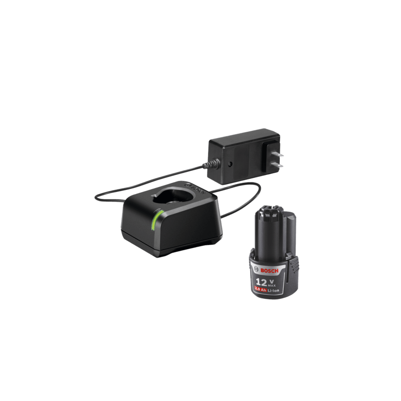 Compact lithium-ion battery and charger set for cordless tools designed for home improvement tasks