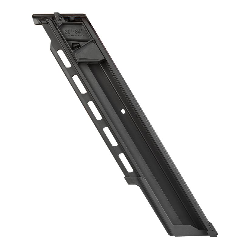 Extended capacity magazine designed for 30° to 34° framing nails, part of woodworking tool accessories and power tool accessories collections for home improvement.