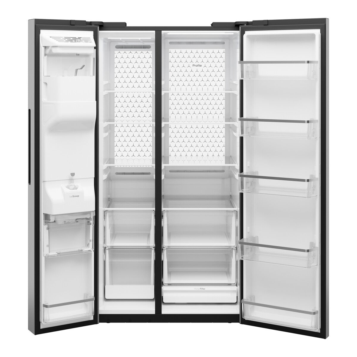 GE Profile™ ENERGY STAR® 27.8 Cu. Ft. Side-By-Side Refrigerator with Hands-Free AutoFill and CustomSize™ Ice