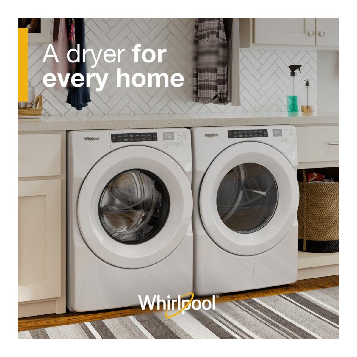 7.4 cu.ft Front Load Heat Pump Dryer with Intiutitive Touch Controls, Advanced Moisture Sensing