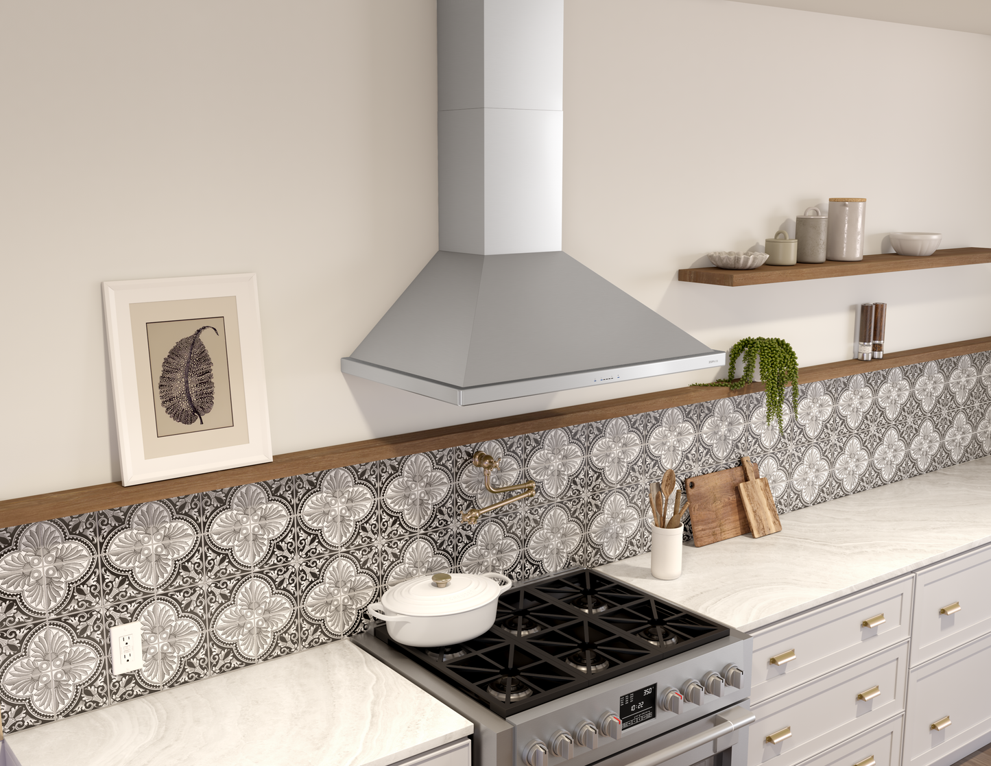Siena Chimney Hood 36" Energy Star LED