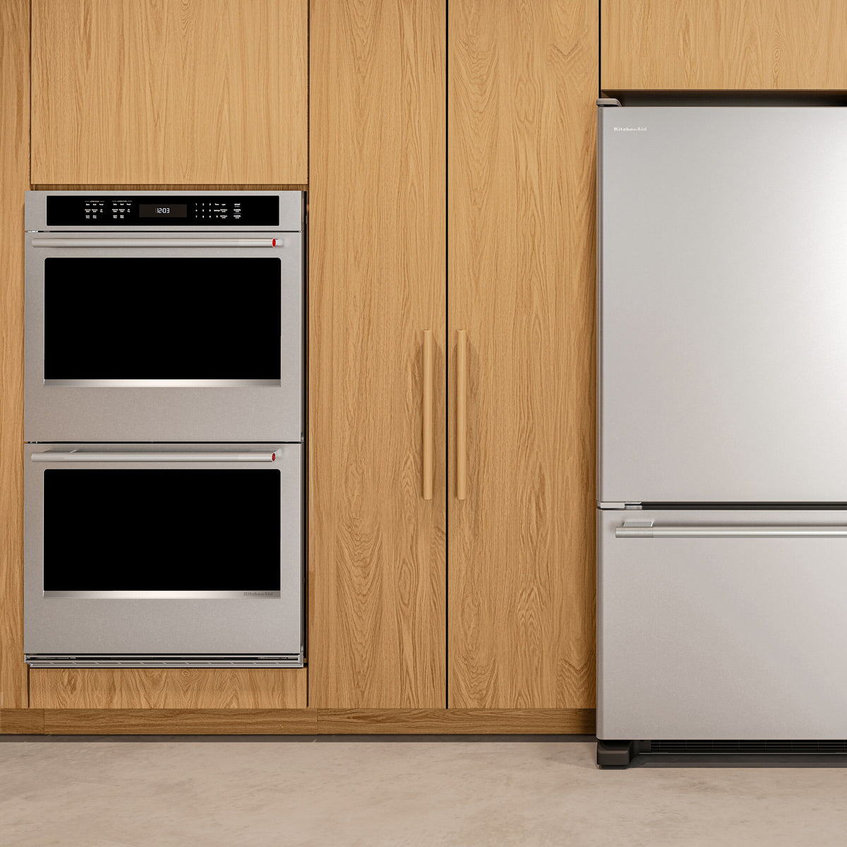 22 Cu. Ft. 33-Inch Bottom Mount Refrigerator with Left Door Swing in PrintShield® Stainless Steel