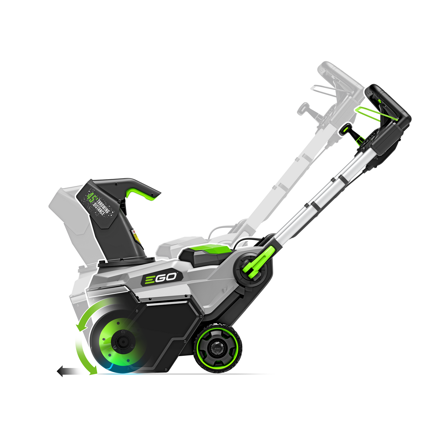 EGO POWER+ Auger-Propelled Snow Blower with 2 x 7.5Ah Batteries and Dual Port Charger