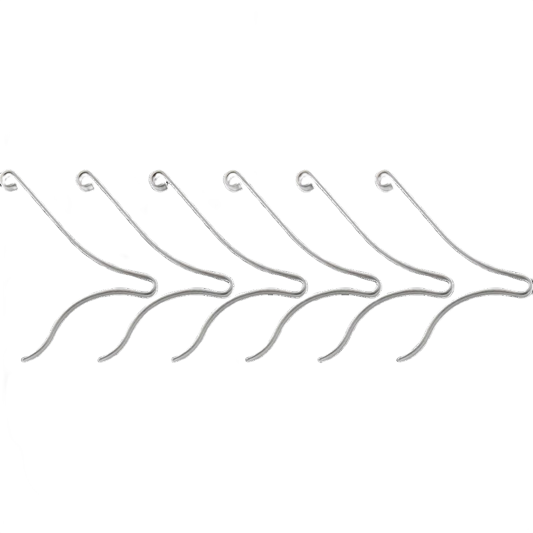 Set of six small metal replacement springs for scissors, suitable for woodworking and hand tool repairs under $50 collection