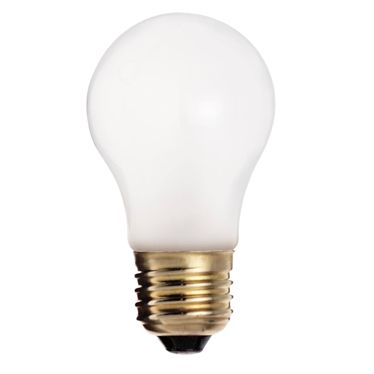 Frosted A15 incandescent light bulb with standard screw base for home lighting and electrical use under $50 collections