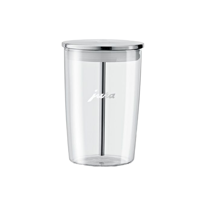 Clear glass milk container with silver lid for kitchen gadgets and under $50 kitchenware collection