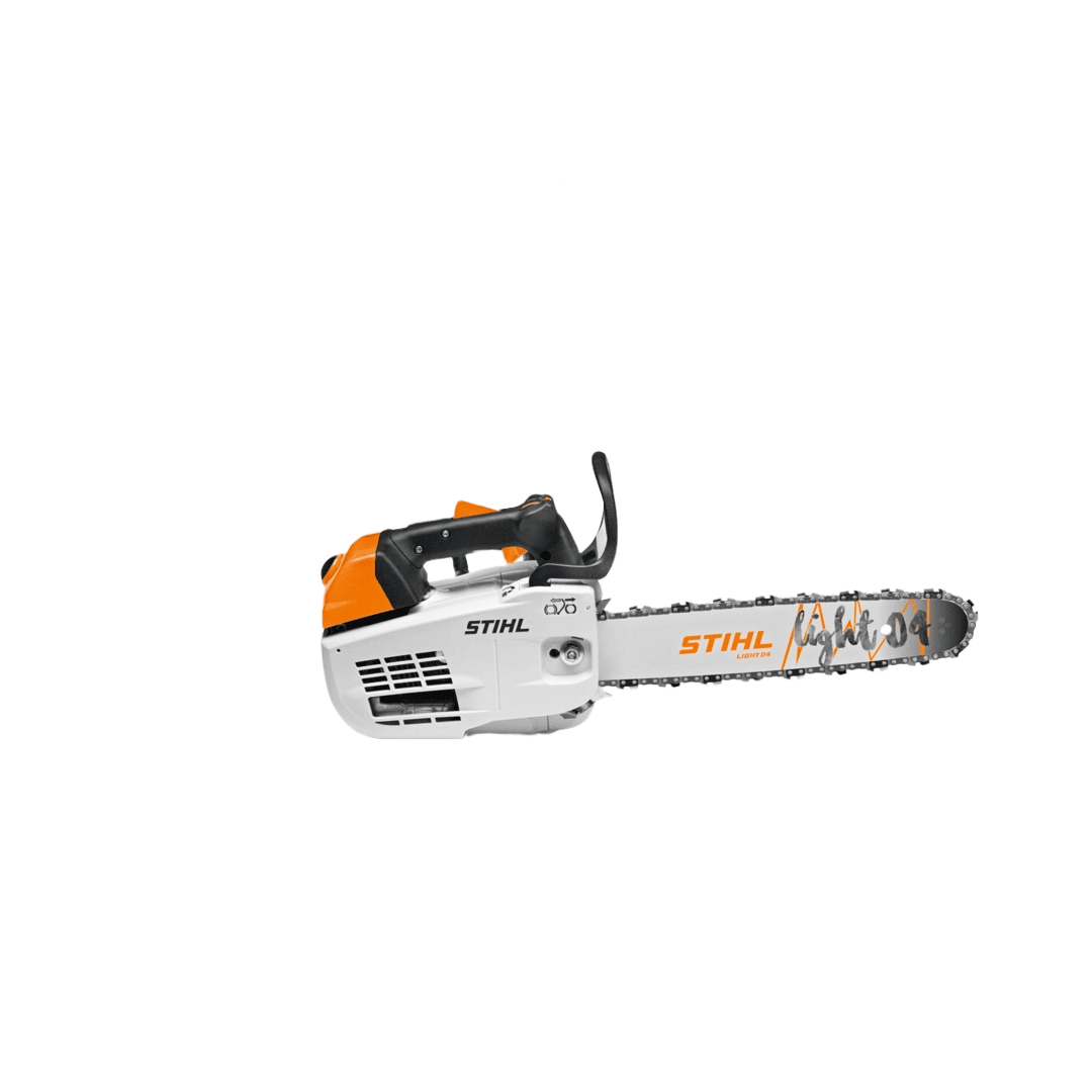 Compact STIHL arborist chainsaw with lightweight design and ergonomic handle for efficient tree cutting tasks