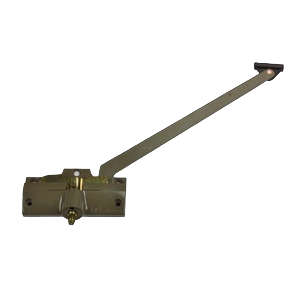 Stone-colored right-hand straight arm window operator for casement windows in doors and windows accessories collection