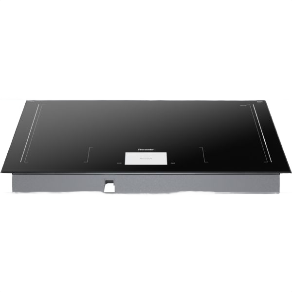 Dark gray 36-inch induction cooktop with Sapphire Glow LED indicators and pot detection from Thermador collection