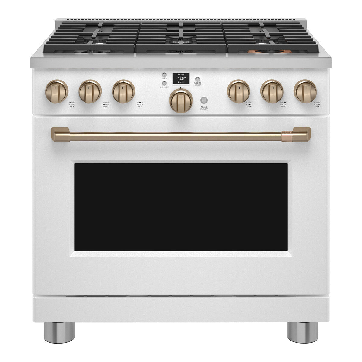 CAFÉ™ 36" Smart Dual-Fuel Commercial-Style Range with 6 Burners (Natural Gas)