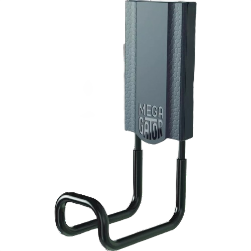 Black closed magnetic hook with strong grip for hanging tools and home improvement items up to 45 pounds