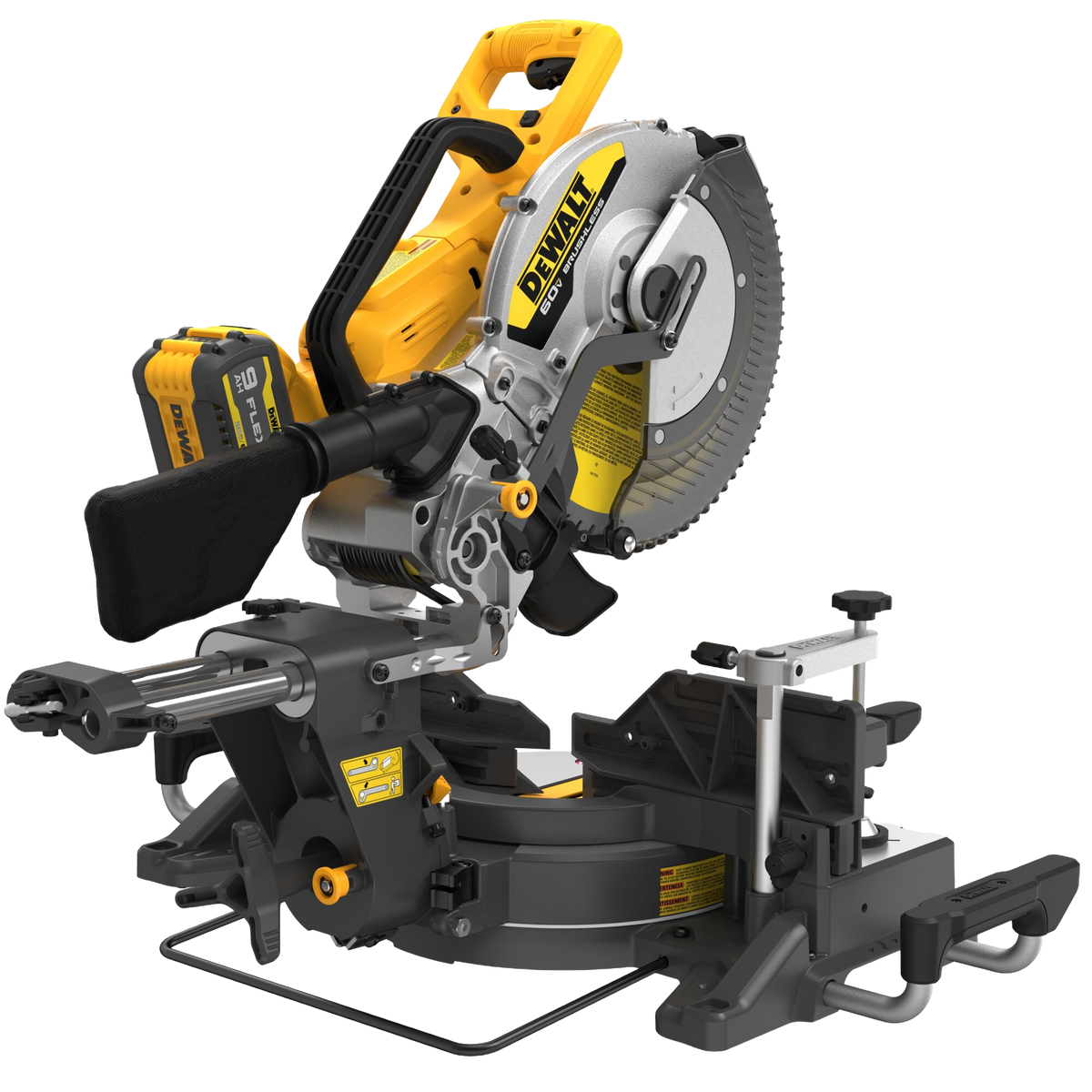 DEWALT 60V MAX* 12" Brushless Cordless Double-Bevel Sliding Miter Saw Kit