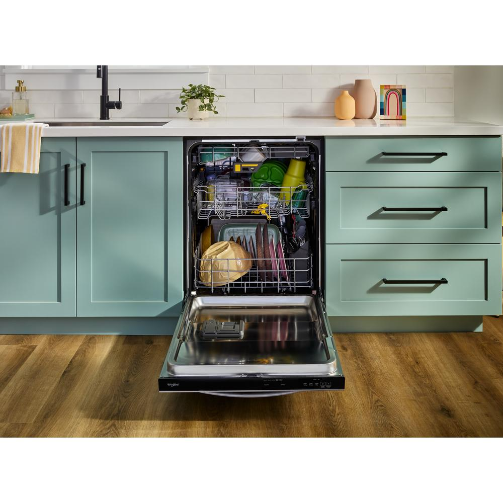 Whirlpool® 24-Inch Top Control Dishwasher with Total Coverage Wash and Auto Open Air Dry in Fingerprint Resistant Stainless Steel
