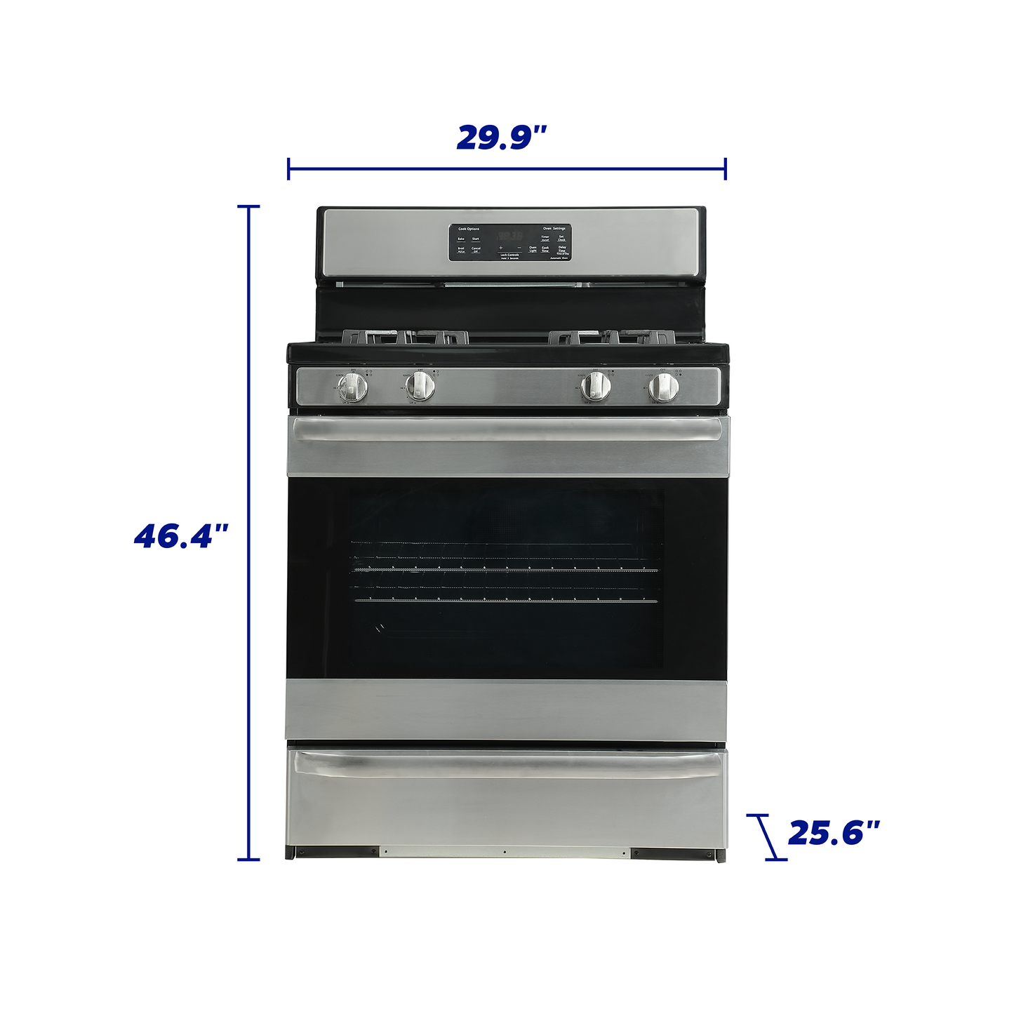 Element Electronics 5.2 cu. ft. 30" Gas Range (EGR34MCCS)