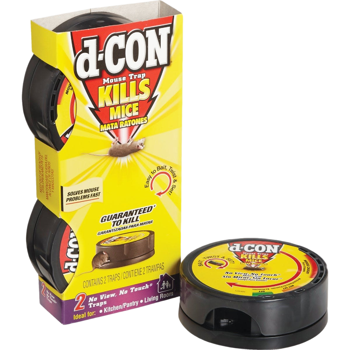 d-Con No View No Touch Mouse Trap 2-Pack - Safe & Easy – Hartville