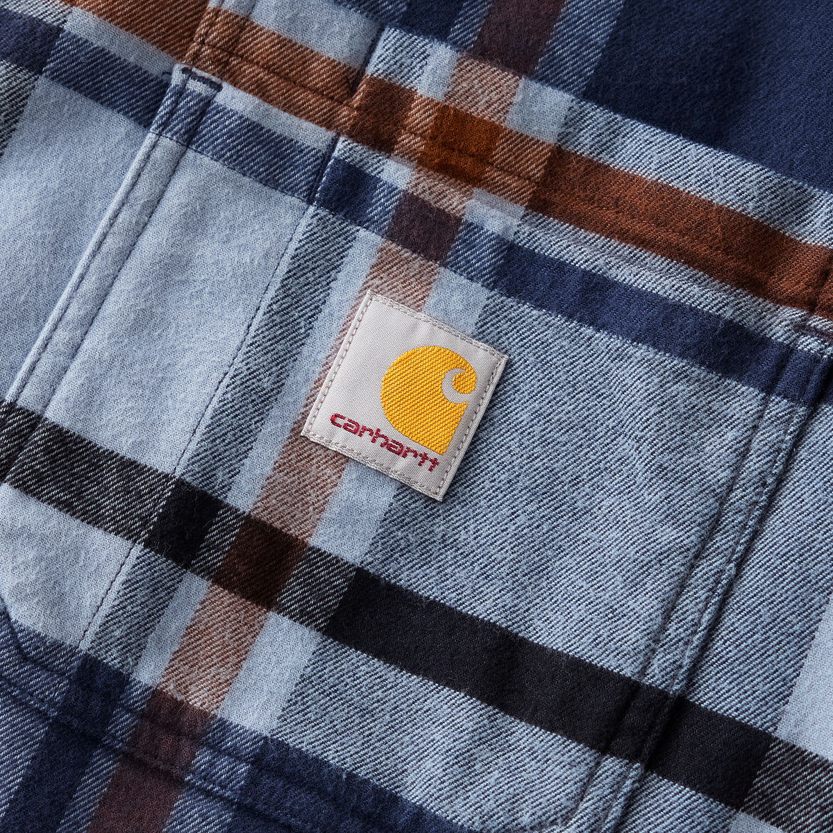 Carhartt Hamilton Relaxed Plaid Shirt Jac - Navy, Small