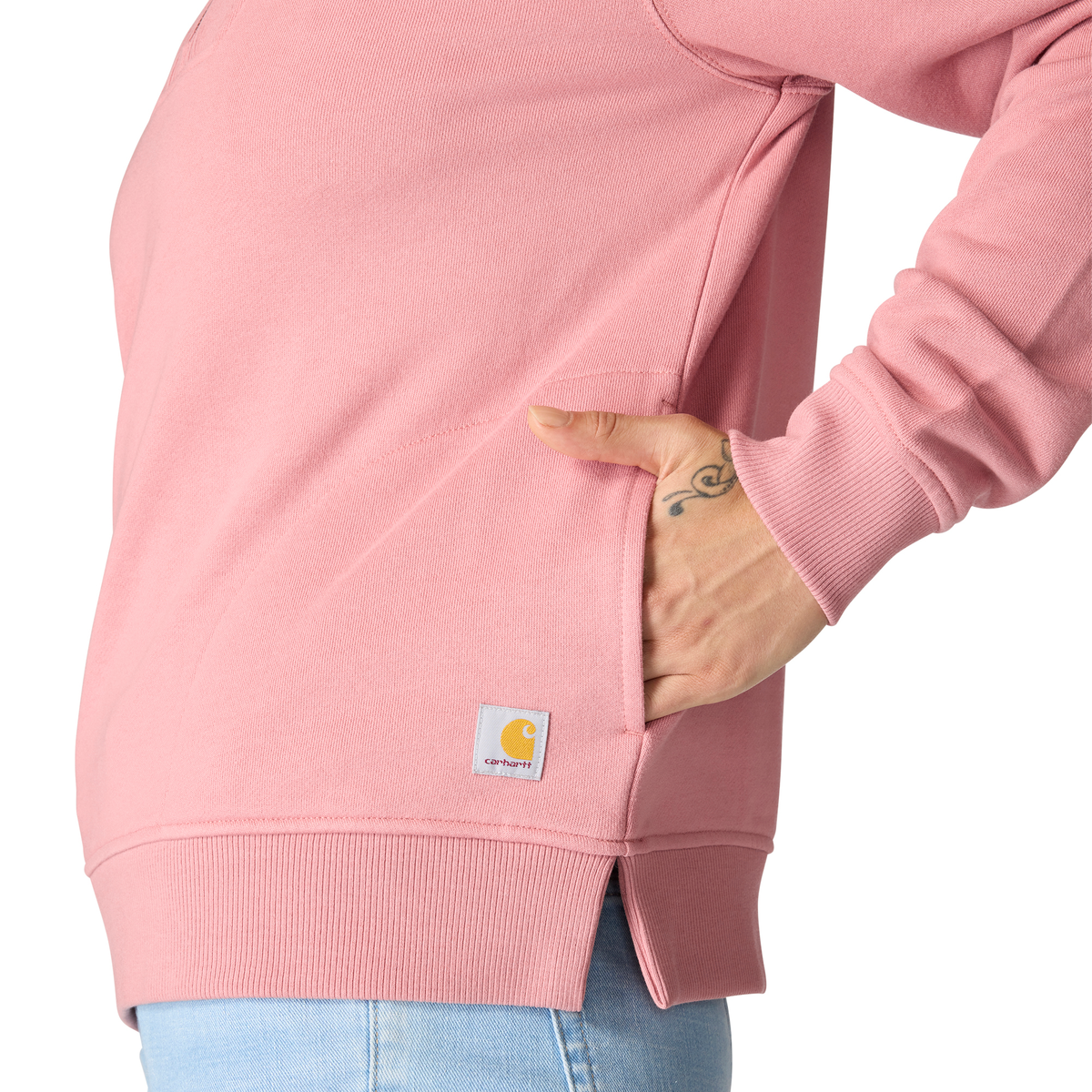 Carhartt Women's TENCEL Fiber Series Relaxed Fit Half-Zip Sweatshirt