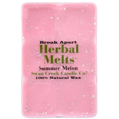 Pink herbal scented wax melt with natural soy wax for home decor and accents under $50 collections