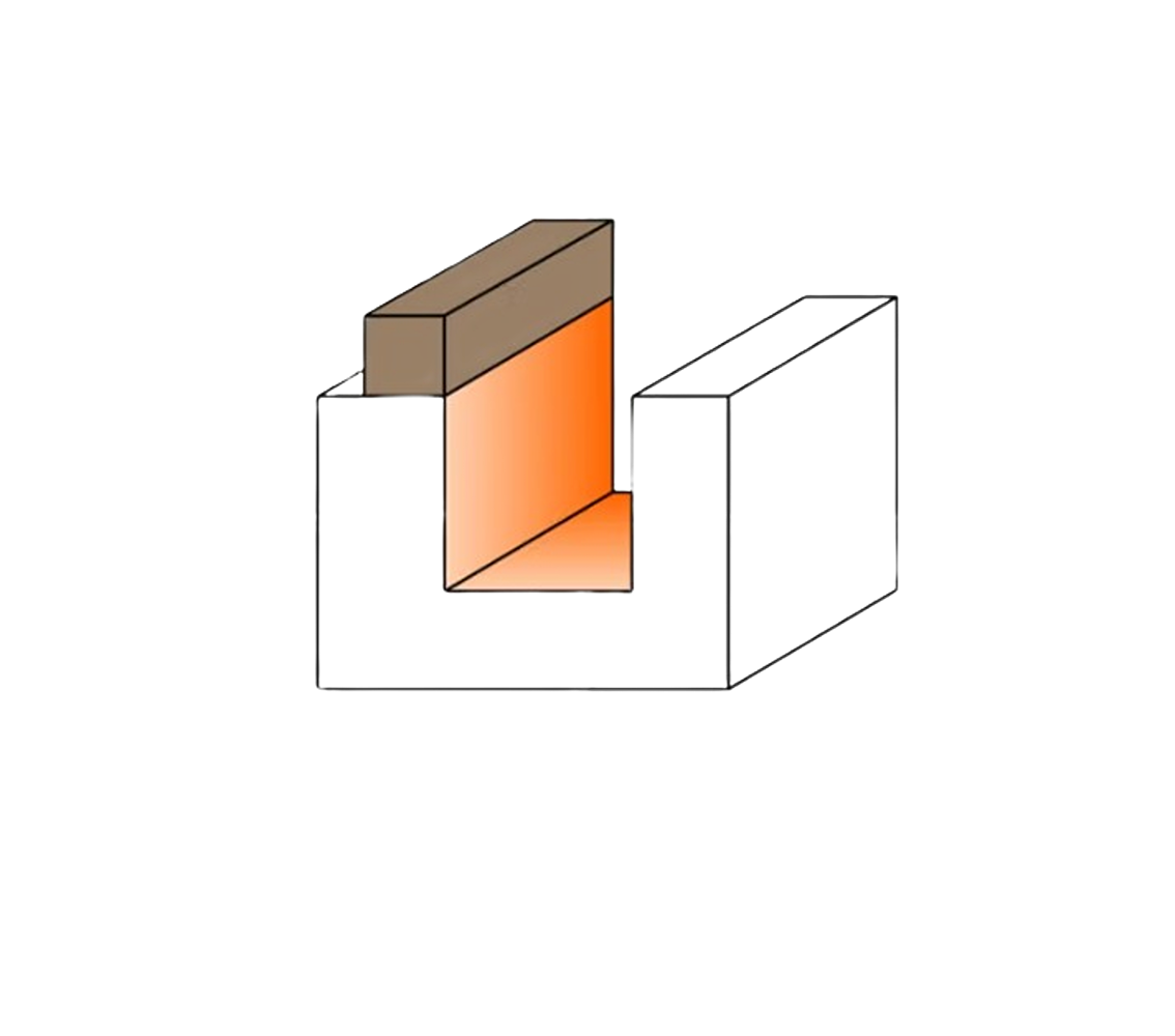 CMT Orange Tools 3/4" Pattern Bits With Bearing, 1/2" Shank