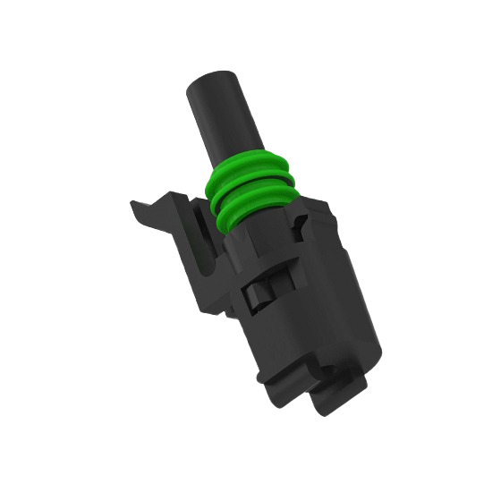 John Deere RE12362 Black Electrical Connector Assembly, 1 Cavities