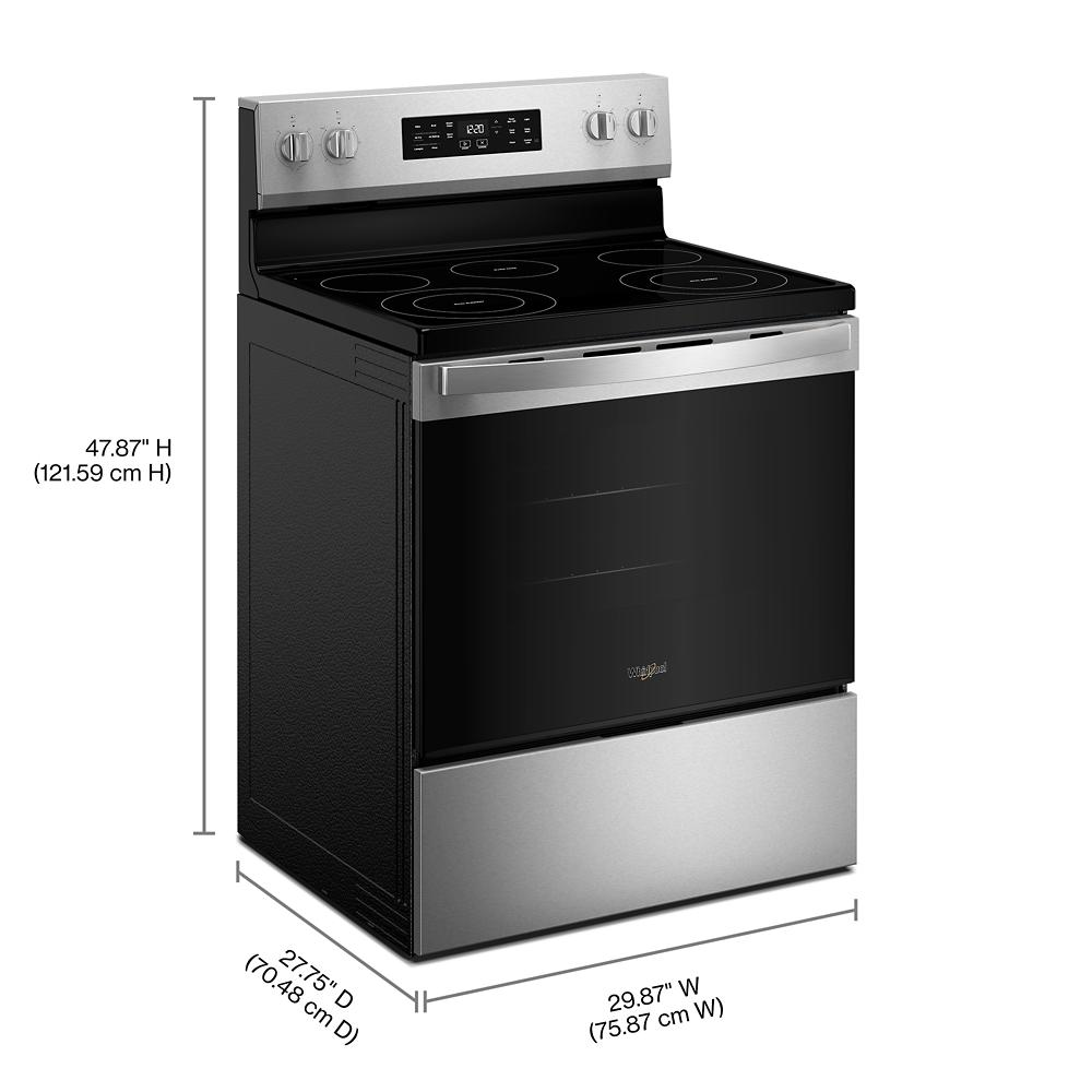 30-inch Electric Range with Air Cooking Technology and Steam Clean